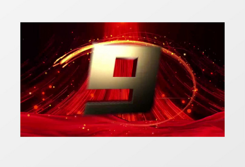 红色2024年会倒计时开场片头AE模板