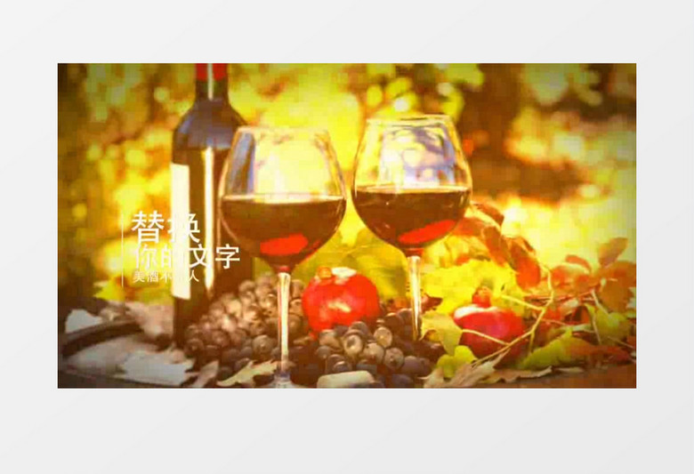 酒品美食花样展示宣传片AE视频模板