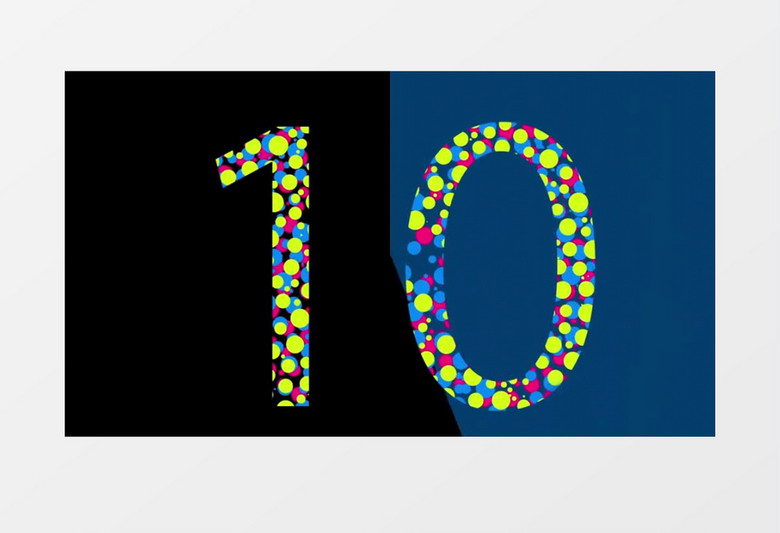 双11MG卡通粒子汇聚10秒倒计时视频