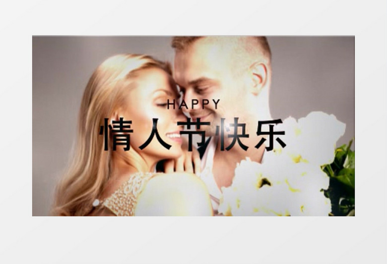 花瓣浪漫唯美情人节AE视频模板