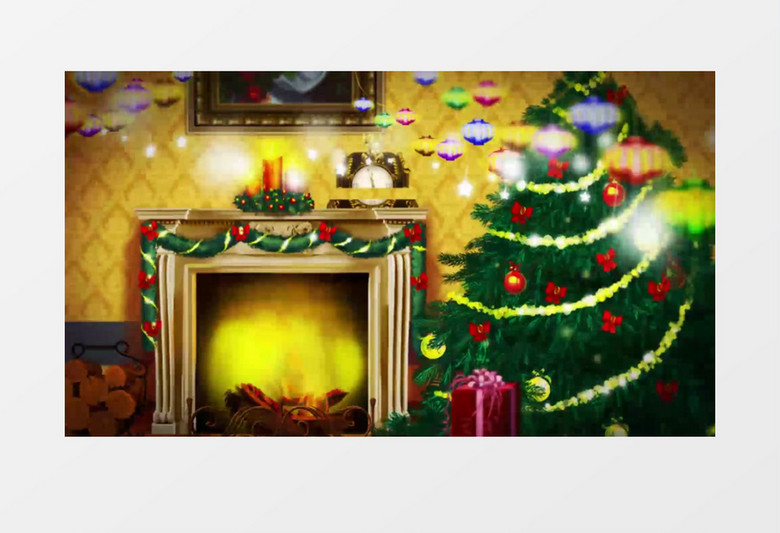 冬日温馨圣诞节日家庭片头AE模板