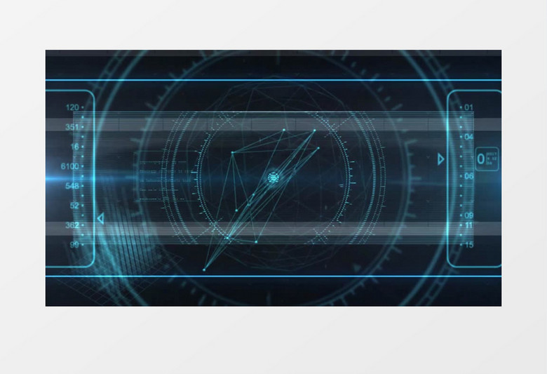 蓝色线条科技感视频AE模板
