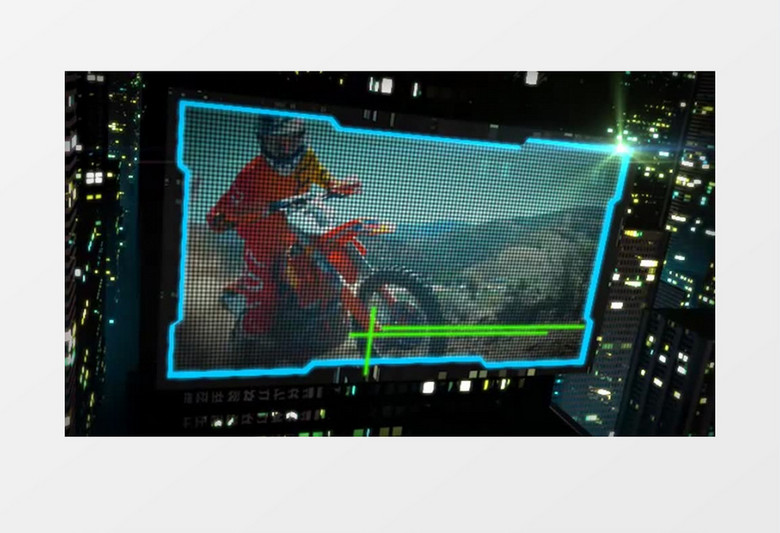 三维城市广告屏幕宣传动画图文包装AE模板