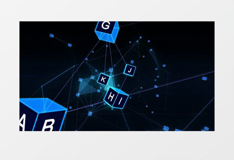 高科技图片连线LOGO演绎AE模板