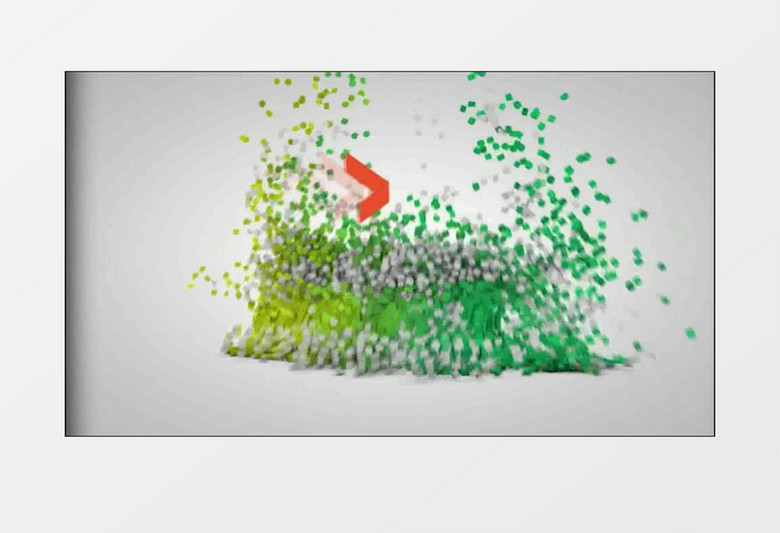 缤纷的小方块包装片头素材模版