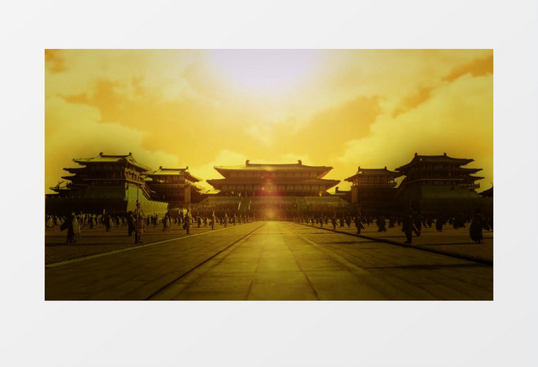 高清大气皇宫背景视频（有音乐）