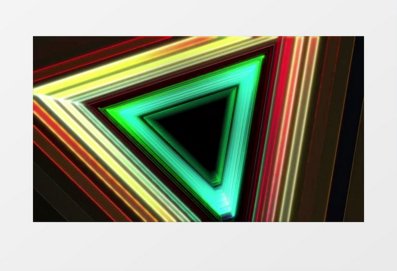 节奏感多彩三角vj夜场视频素材(有音乐)