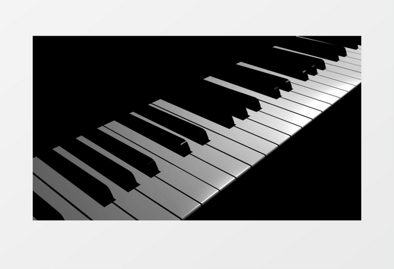 钢琴音键移动背景视频（有音乐）