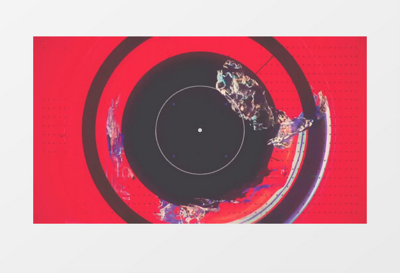 动态水纹波动扬声器视频素材(有音乐)