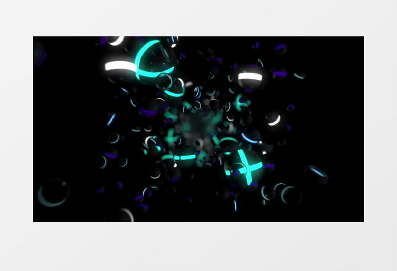 循环穿梭球体动感光线(有音乐)