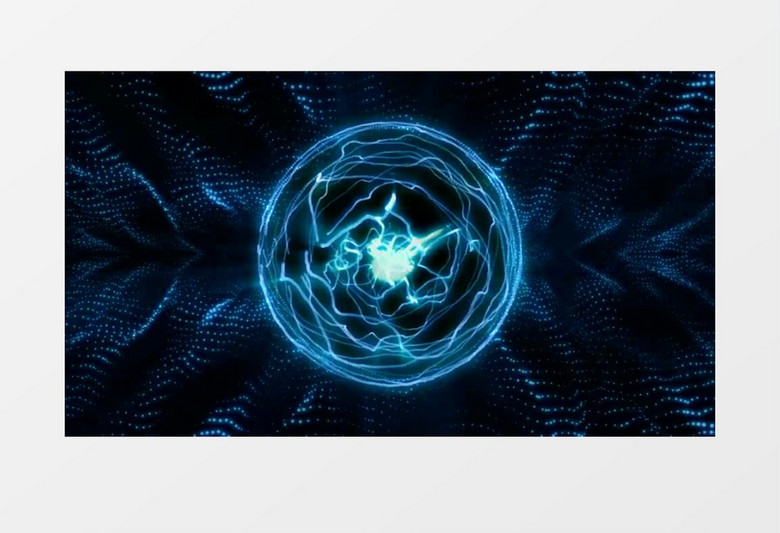 发光粒子光线水纹波动视频素材(有音乐)