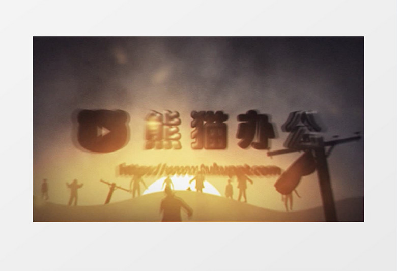 恐怖LOGO演绎AE模板
