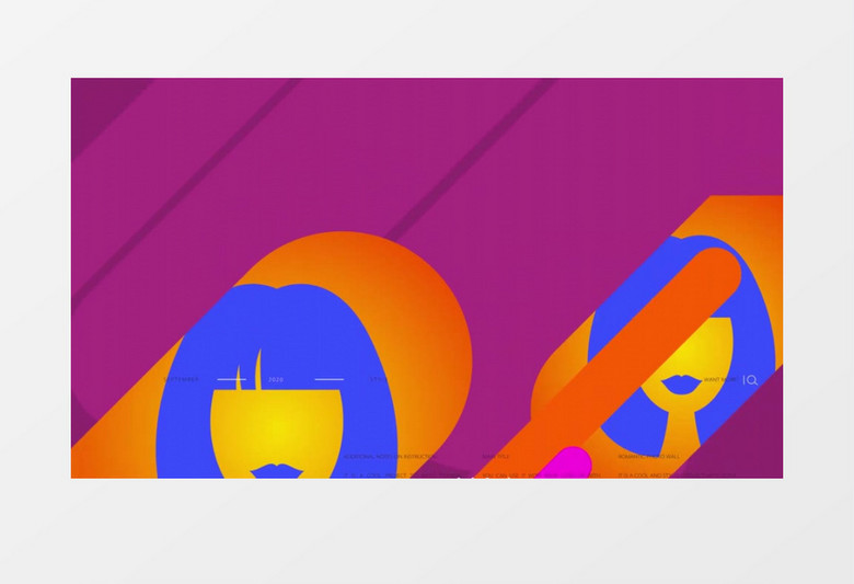 可爱缤纷粉色背景文字标题ae视频模板