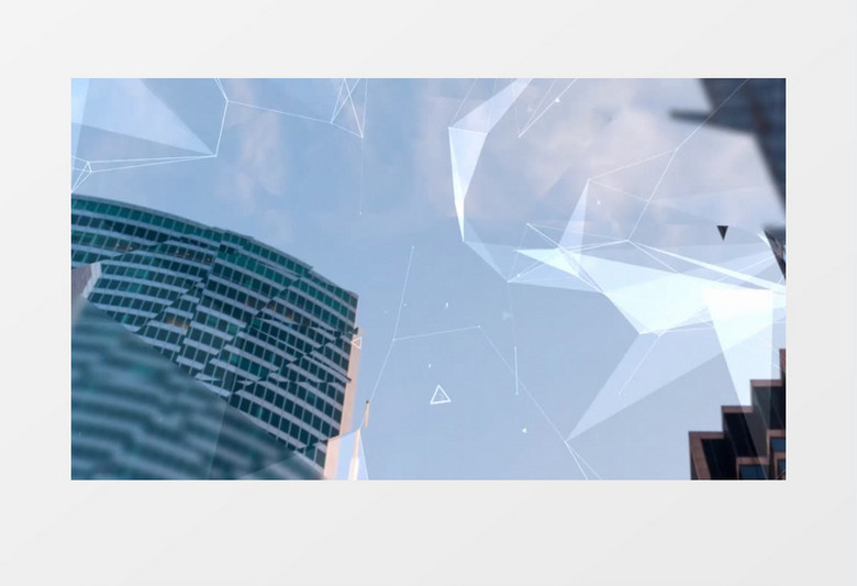 科技几何城市变换视频幻灯片ae模板