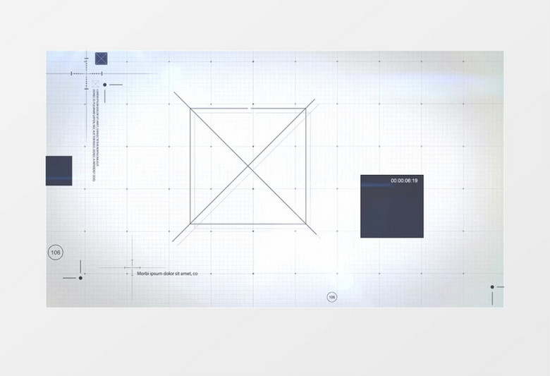 简洁企业科技网格图文展示片头ae模板