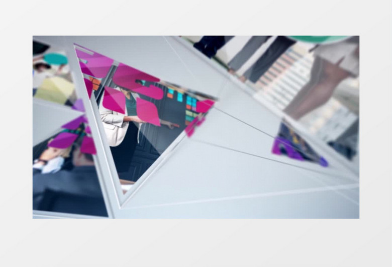 商务企业照片汇聚logo标志展示ae模板