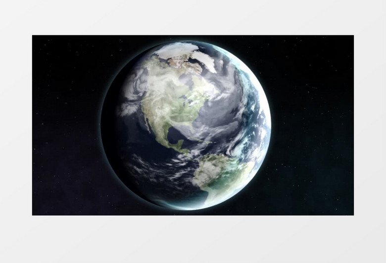 大气科技地球企业logo标志动画展示