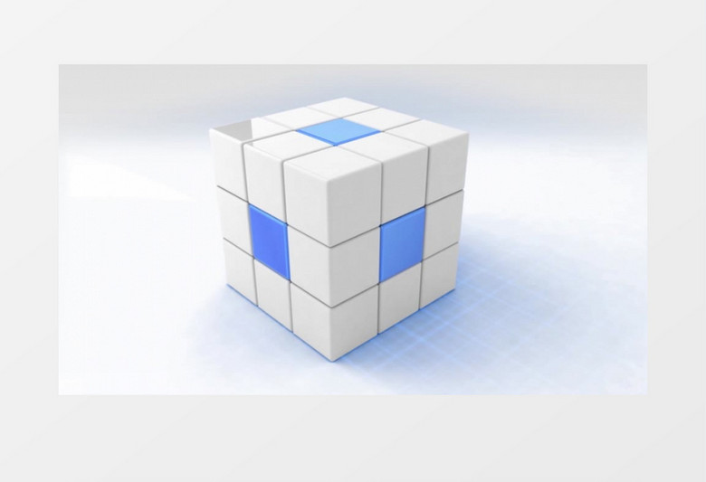 科技魔方变换展示ae模板