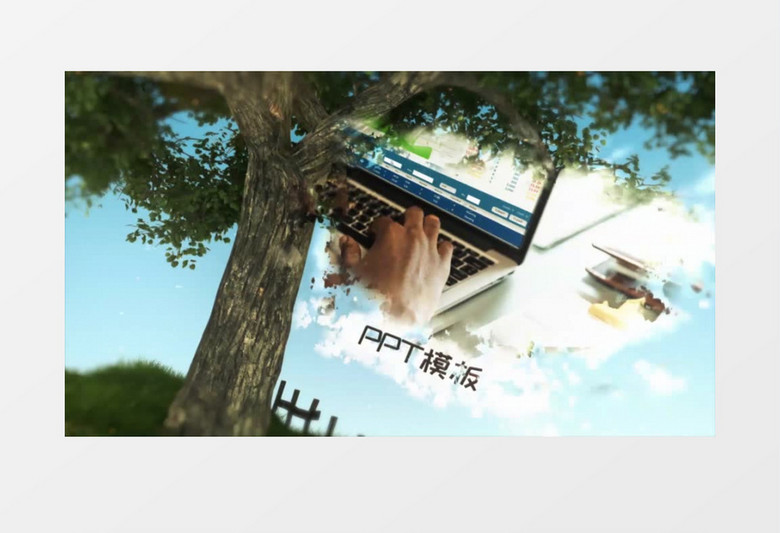 有趣魔法树简介intro展示ae视频模板