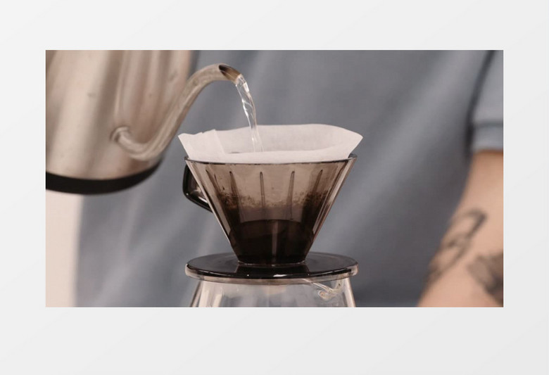 用专业的咖啡机服务实拍视频素材