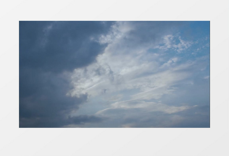 延时摄影多云的天空实拍视频素材