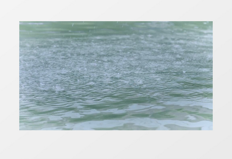 喷泉里的雨慢镜头实拍视频素材