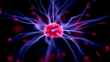 旋转电浆球实拍视频素材