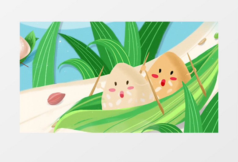 简约卡通风传统节日端午AE模板