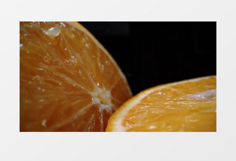 渐渐拉远拍摄的橙子实拍视频素材