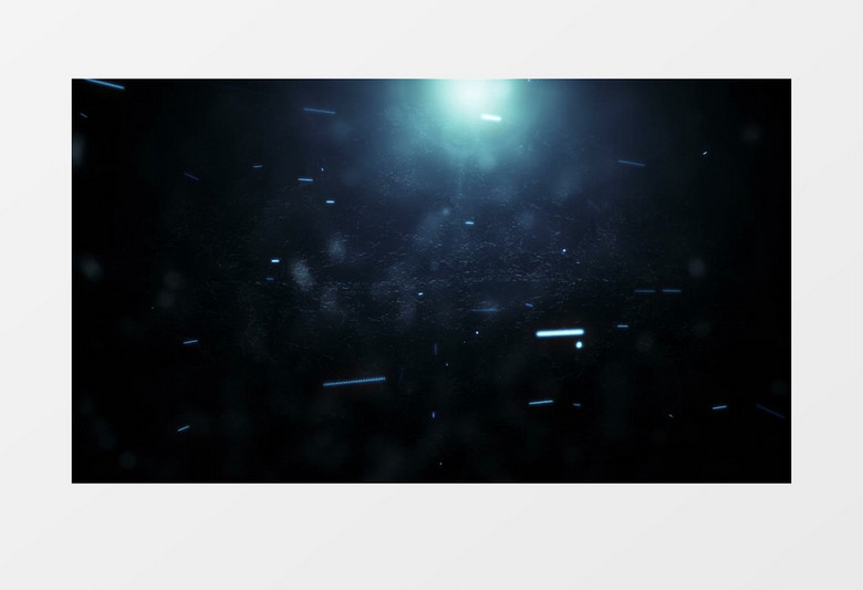 蓝色粒子光效背景视频