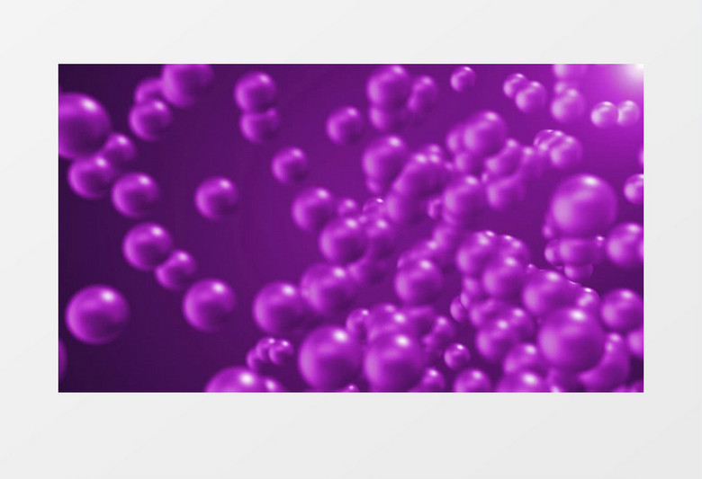 不断漂浮的紫色泡泡视频素材