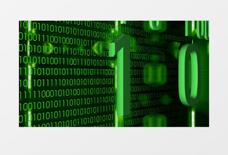 绿色数字科技背景视频素材