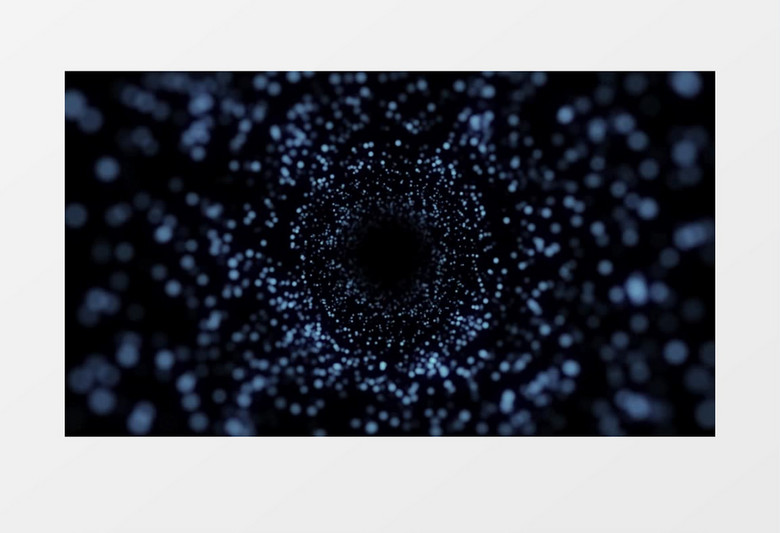 蓝色粒子黑洞视频素材