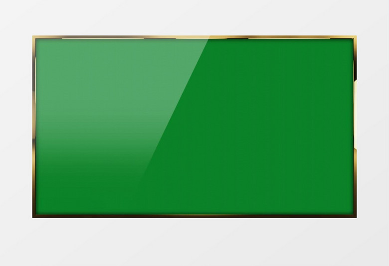 金色动态边框后期视频素材