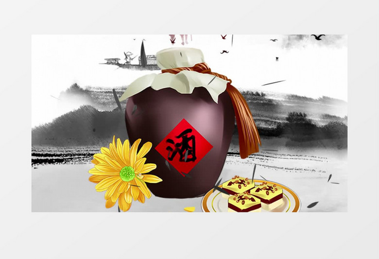 重阳节中国风民俗文化AE模板