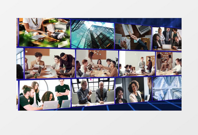 AE震撼大气照片墙励志开场AE模板