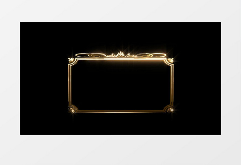 菱形古典边框透明通道视频素材AE模板