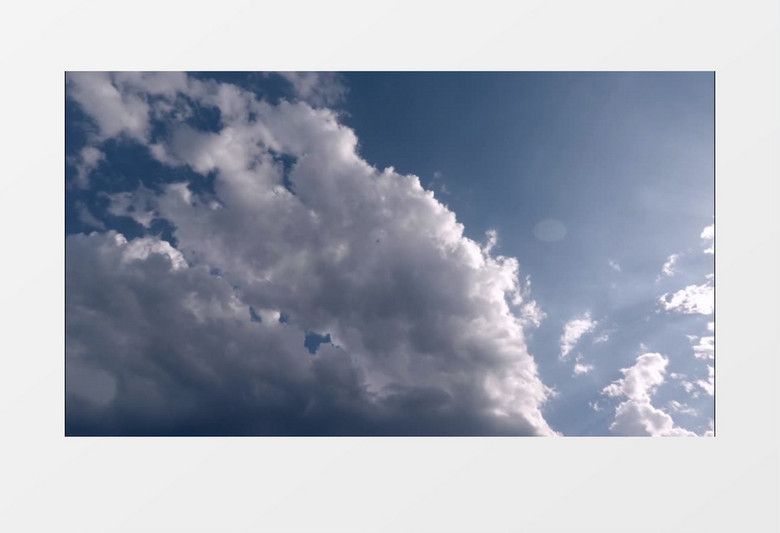 延时拍摄天空的云朵延时拍摄视频素材