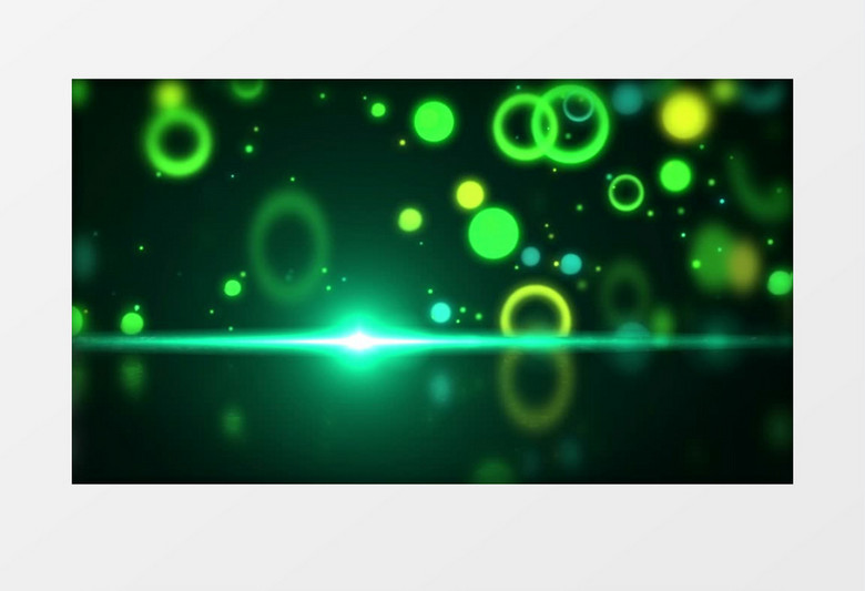 不断漂浮的绿色圆和圈背景视频素材