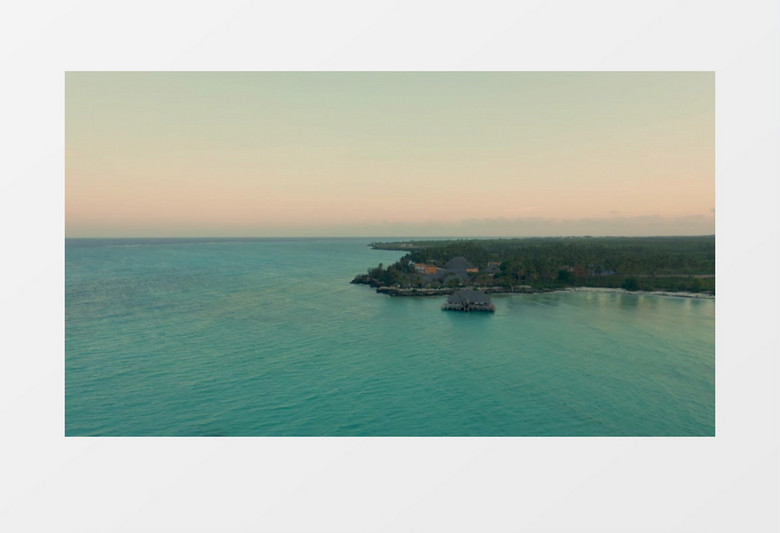 航拍唯美海边风光实拍视频