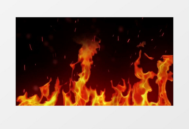  燃烧的火焰背景视频