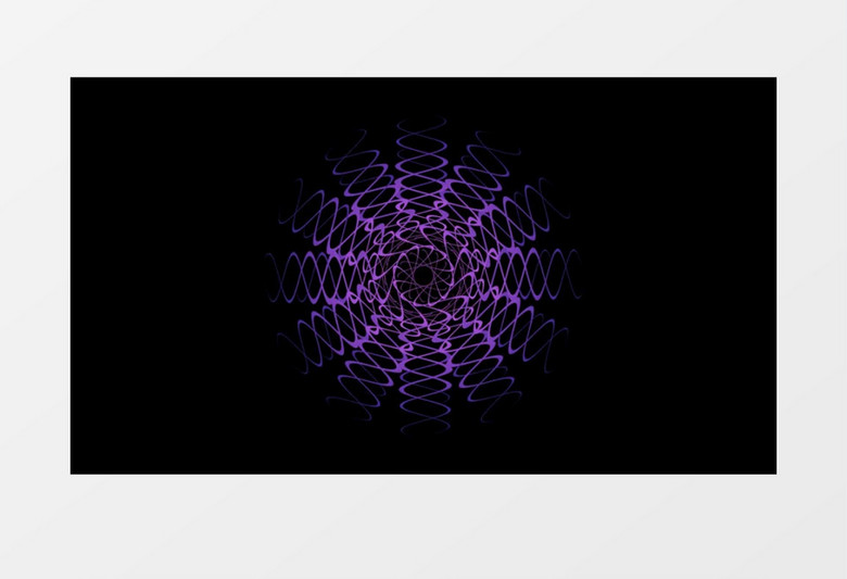 紫色线条旋转扩散背景视频
