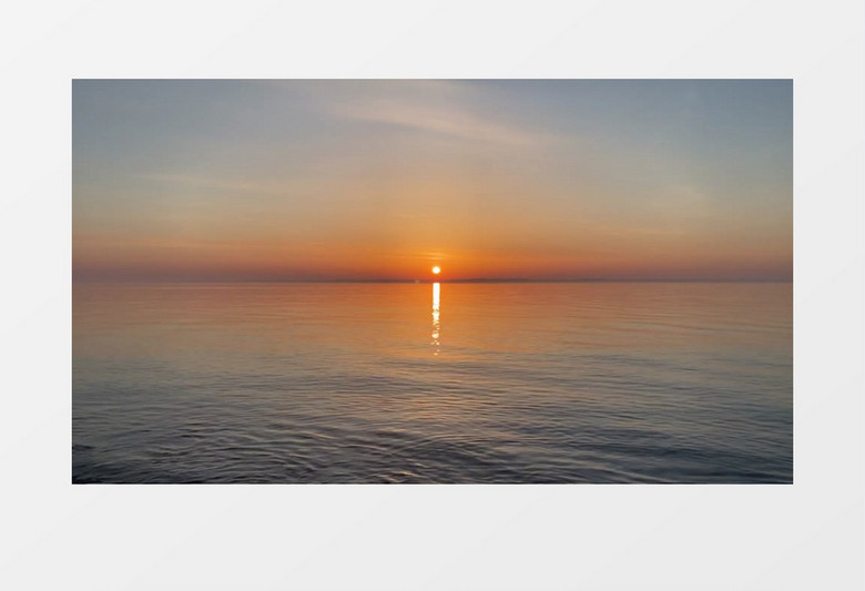 唯美海边日出自然景色实拍视频