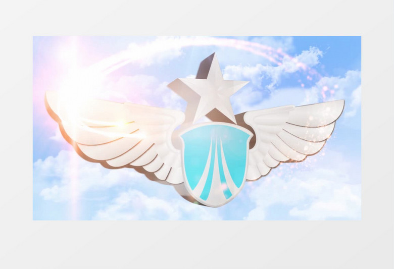 大气空军部队宣传片头AE模板