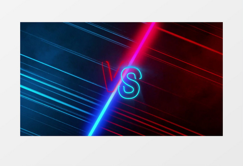 红蓝对战光线背景视频素材