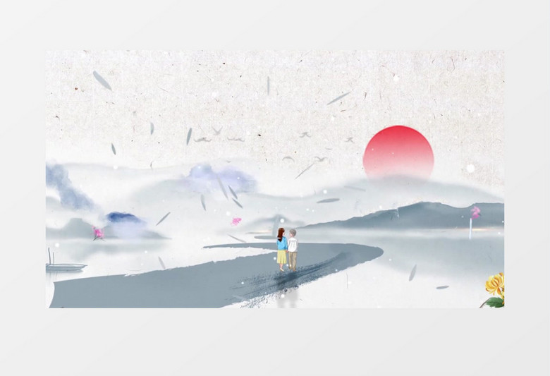 中国风传统民俗文化重阳节开场AE模板