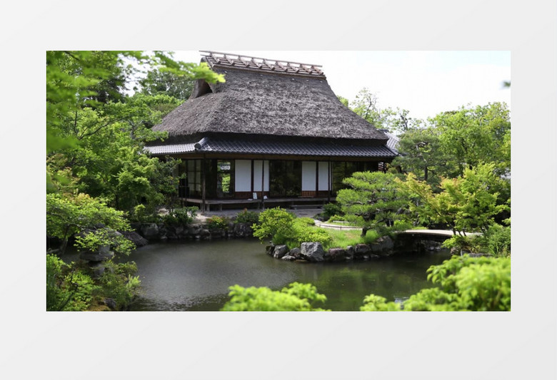 特色建筑物和周边景色实拍视频素材