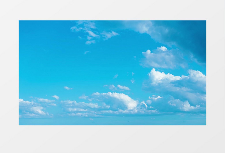 天空中不断翻涌的云层实拍视频素材