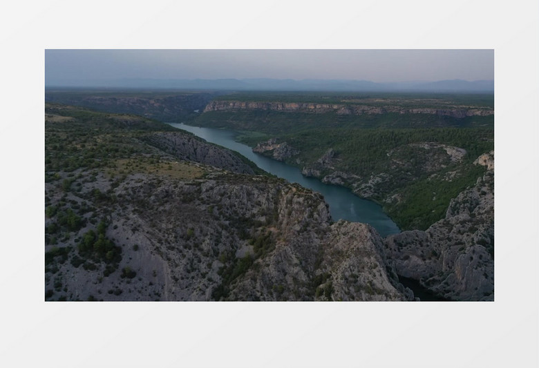 实拍壮丽的山河景象实拍视频素材