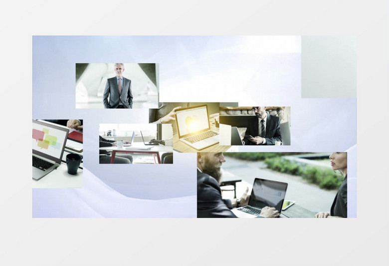 图片汇聚logo片头AE模板